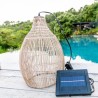 Suspension solaire - LUMISKY - HOLIDAY - H42 cm - Boheme naturel style vanner...
