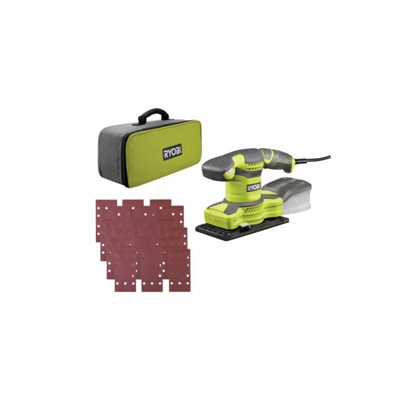 RYOBI - Ponceuse vibrante 1/3 de feuille 280 W - 7 000-13 000 osc/min - Livré...