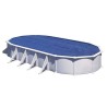 GRE - Bâche été a bulles pour piscine ovale 7,30m x 3,75m - anti U.V.A -  Épa...