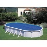 GRE - Bâche été a bulles pour piscine ovale 7,30m x 3,75m - anti U.V.A -  Épa...
