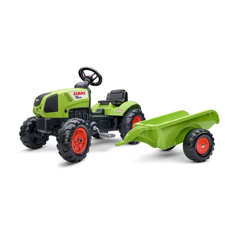 Tracteur a pédales - FALK - Claas avec remorque - Des 2 ans -100% Fabriqué en...