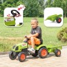 Tracteur a pédales - FALK - Claas avec remorque - Des 2 ans -100% Fabriqué en...