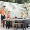 Entourage de spa 4 places rond - INTEX - 28515 - 2 pieces medium + 2 pieces h...