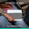 Etui clavier - Logitech - Keys to go 2 - AZERTY - Pour Ipad - Graphite