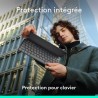 Etui clavier - Logitech - Keys to go 2 - AZERTY - Pour Ipad - Graphite