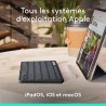 Etui clavier - Logitech - Keys to go 2 - AZERTY - Pour Ipad - Graphite