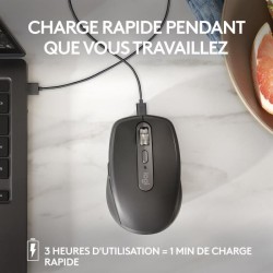 Souris - Sans fil - Logitech - MX Anywhere 3S - Rose