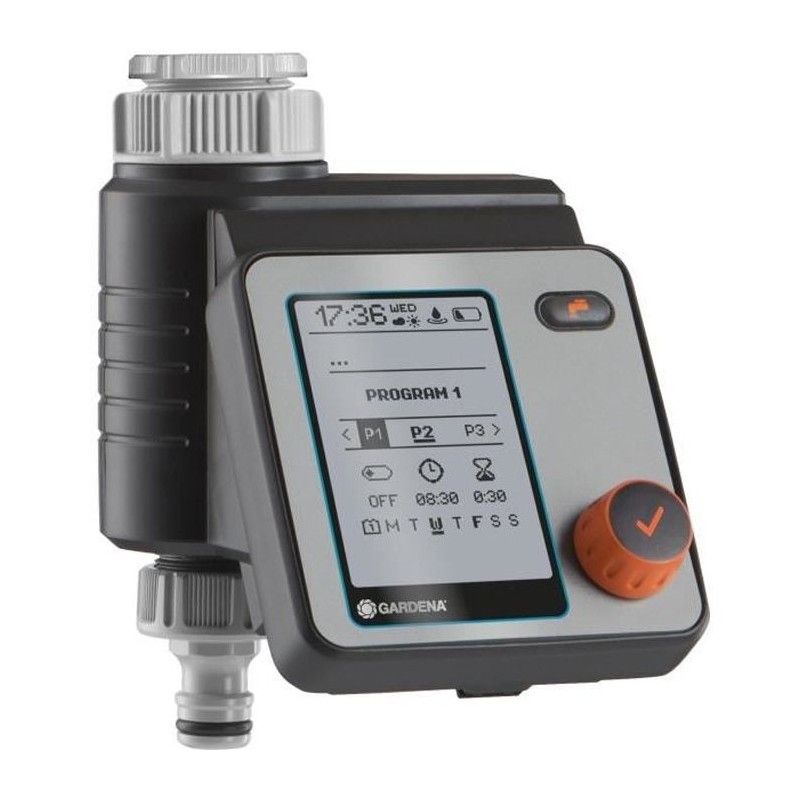 Programmateur d'arrosage Master GARDENA - 1892-20 - Ecran LCD - Pression max ...
