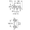 Mitigeur monocommande Douche Start - GROHE - montage mural - raccord fileté 1...