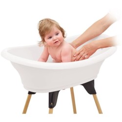 Kit baignoire VASCO Blanc Muguet : baignoire + pieds + tuyau de vidange - THE...