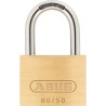 Cadenas en laiton massif - ABUS - 60/50 - Anse acier cémenté - Double verroui...