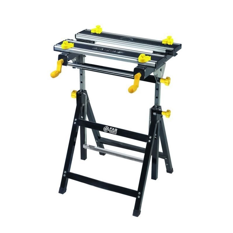 Etabli pliant FARTOOLS PRO - WB 100SB, plateau alu inclinable et hauteur régl...