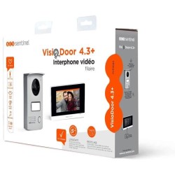Interphone vidéo filaire SCS SENTINEL VisioDoor 4.3+ avec moniteur tactile 4,...