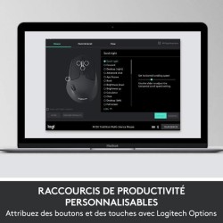 Ensemble Clavier Souris - Sans fil - Logitech - MK850 - AZERTY - Noir