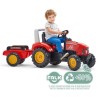 Tracteur a pédales Supercharger - FALK - Volant directionnel et remorque - Fa...