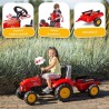Tracteur a pédales Supercharger - FALK - Volant directionnel et remorque - Fa...