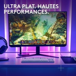 Clavier gamer - Sans fil - Logitech G - G515 TKL Lightspeed - AZERTY - Mécani...
