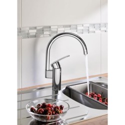 Mitigeur d'évier tube pivotant WAVE COSMOPOLITAN monocommande - GROHE - 32449...