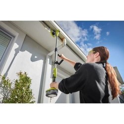 RYOBI - Brosse motorisée télescopique 18V ONE+  - diam. 150 mm - perche 1 m a...
