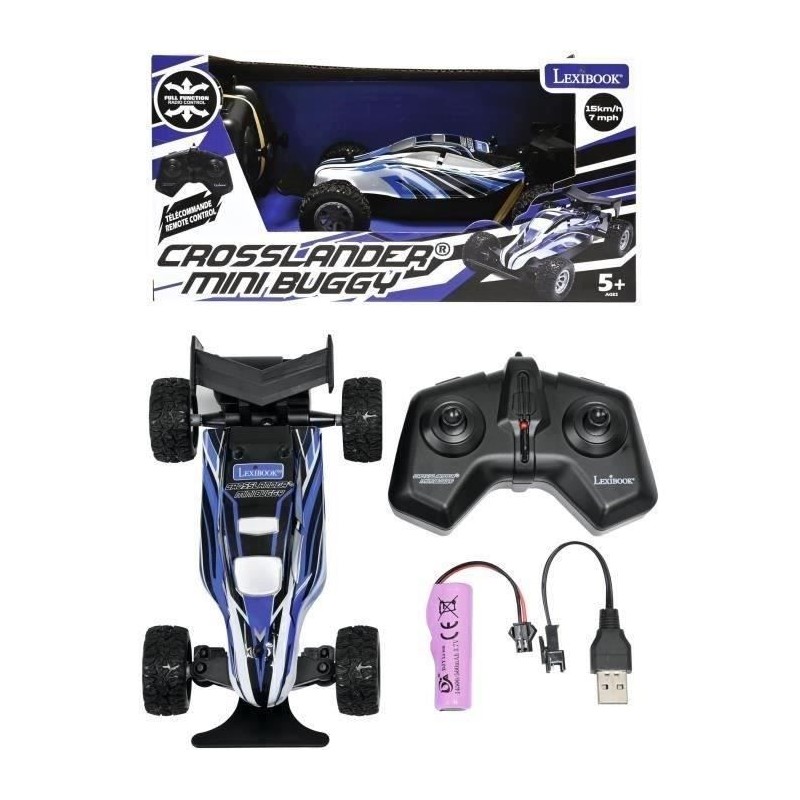 Lexibook - Mini Voiture télécommandée - Buggy Crosslander - Toutes surfaces -...