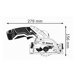 Scie circulaire 12V GKS 12V-26 (sans batterie ni chargeur) + coffret L-BOXX -...