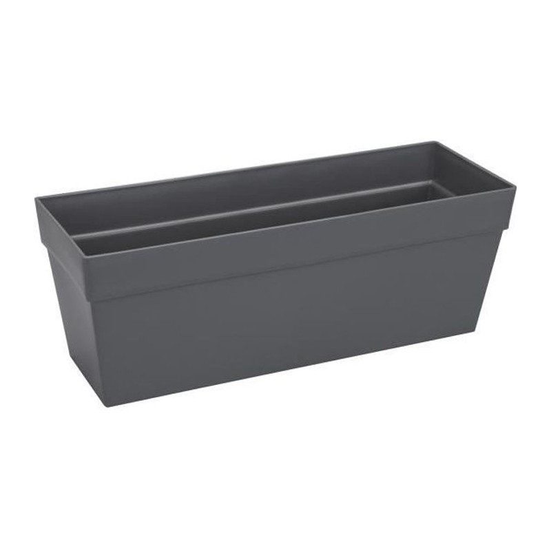 ELHO Bac a fleurs/Jardiniere Loft Urban - 49 x 17,3 x 18 cm - Gris anthracite