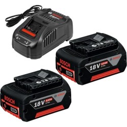 Set 2 batterieS Bosch Professional GBA 18V 5,0Ah + Chargeur GAL 1880 CV  - 16...