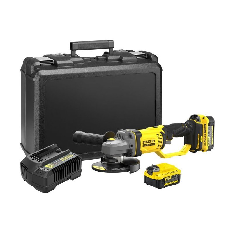 Meuleuse sans fil - 18V - STANLEY FATMAX V20 - SFMCG400M2K-QW - 125mm - 2 bat...