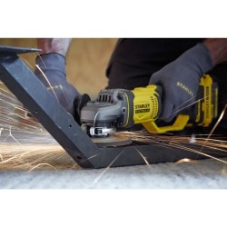 Meuleuse sans fil - 18V - STANLEY FATMAX V20 - SFMCG400M2K-QW - 125mm - 2 bat...