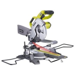 RYOBI - Scie a coupe d'onglets radiale 1 500 W - lame 216 mm 48 dents - capac...