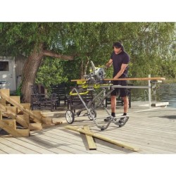 RYOBI - Scie a coupe d'onglets radiale 1 500 W - lame 216 mm 48 dents - capac...