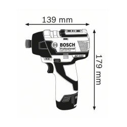 Visseuse a chocs - Bosch - GDR 12V-110 - 2 batteries 3,0Ah - Sans fil - L-BOXX