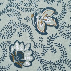 Parure de lit - TODAY - Sunshine - Bleu - 2 personnes - 220x240 cm - Coton na...