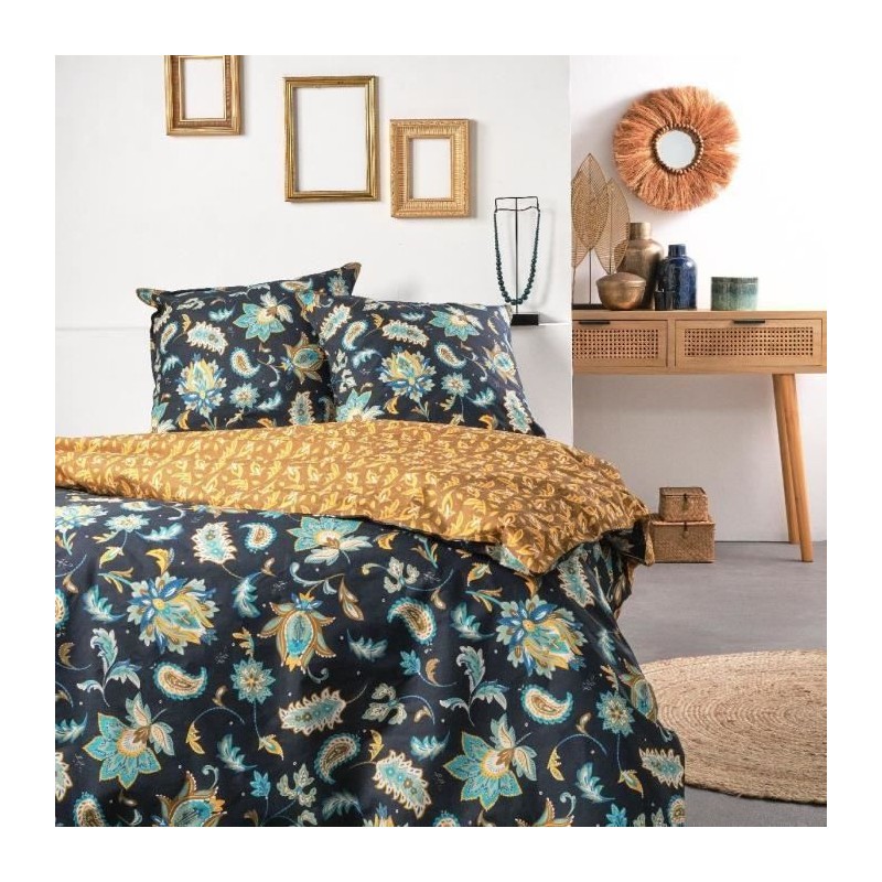 Parure de lit - TODAY - Sunshine - 119468 - 2 personnes - 260x240cm - Coton -...