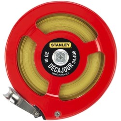 Metre ruban mesure longue - STANLEY - 0-34-406 - 20m - Ruban Acielak Décajour