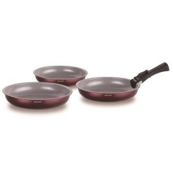 Set de 3 poeles - ARTHUR MARTIN - AM8866 - Tous feux dont induction - 20/24/2...
