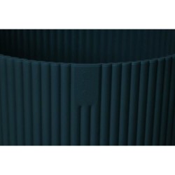 ELHO Pot de fleurs Rond VIBES - Ø22 x H20,16 cm - Plastique - Bleu Foncé