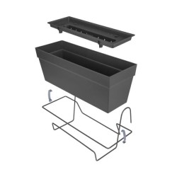 ELHO Balconniere Loft Urban Allin1 - L 49 x W 27 x H 21 cm - Balcon, extérieu...