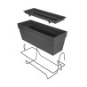 ELHO Balconniere Loft Urban Allin1 - L 49 x W 27 x H 21 cm - Balcon, extérieu...