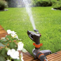 GARDENA Arroseur-canon sur pic Comfort – Portée réglable 12.5m max – Superfic...