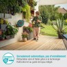 Dévidoir automatique mural RollUp M 20 m - GARDENA - Liseret bleu - Enrouleme...