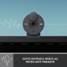 Webcam - Full HD 1080p - Logitech - Brio 300 - Microphone intégré - Graphite