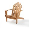 Fauteuil de jardin Adirondack pliable en bois d'Acacia FSC - MALO - Bois natu...