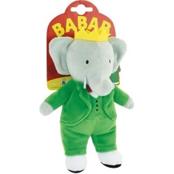 Babar Peluche Éléphant +/- 20 cm - JEMINI - Représentation parfaite du roi de...