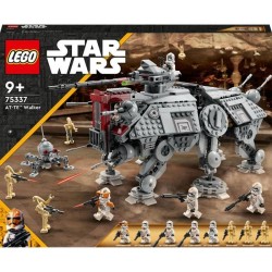 LEGO 75337 Star Wars Le Marcheur AT-TE, Jouet, Figurines Droides de Combat, C...