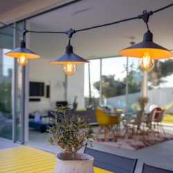 Guirlande solaire lumineuse extérieur - LUMISKY - VINTY LIGHT SOLAR - 6 m - 1...