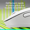 Souris - Sans fil - Logitech - Signature M650 L - Blanc - Droitier