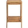 Desserte de jardin a roulettes en bois d'acacia FSC - SOLIS - Avec porte-bout...