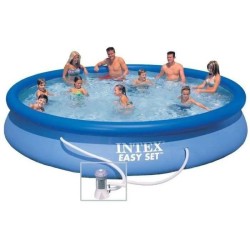 Kit Piscine hors sol autoportante INTEX - Easy Set™ - 457 x 84 cm - Ronde (Li...