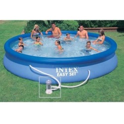 Kit Piscine hors sol autoportante INTEX - Easy Set™ - 457 x 84 cm - Ronde (Li...